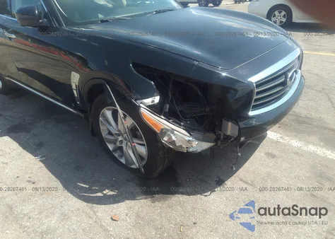 2013 Infiniti Fx37 z USA, uszkodzony, nr VIN JN8CS1MU0DM140644